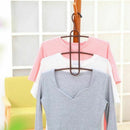 Clothes Hanger 3 Layers Fishbone-shaped Clothes Hangers Space Saving Hanger