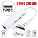 USB-C USB 3.1 Type C to USB RJ45 Ethernet Lan Adapter Hub Cable For Macbook J9J3