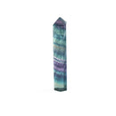 1Pc Natural Fluorite Quartz Crystal Stone Point Healing Hexagonal Wand 3C