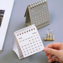 2020 Delicate Simple Desk Calendar Refreshing Mini Desktop Note Coil CalendaJ5Q5