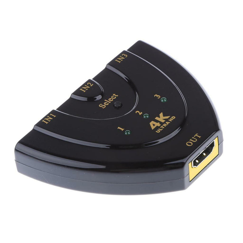 HDMI Switch 4K x 2K 3 Port 3x1 HDMI Switcher for HDTV Xbox Blu-ray Player