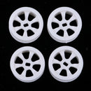 Durable Plastic Wheel Rims White for WLtoys K979/K989 Spare Parts, Pack of 4