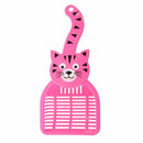 Rose Red Cat Pattern Plastic Pet Dog Cats Litter Scoop R1J8