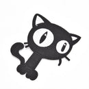 black cat diy badges patch embroidered applique sewing patches clothessticker JR