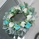16inch Front Door Wreaths Artificial Hanging Wreath Garland for Home Party