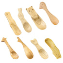Fashion 1pcs Wood Cute Animal Pattern Kids Spoon Easy Kitchen Eating Tool D