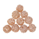 10 Pcs Natural Wicker Rattan Balls 5cm For DIY Vase Bowl Filler Displays