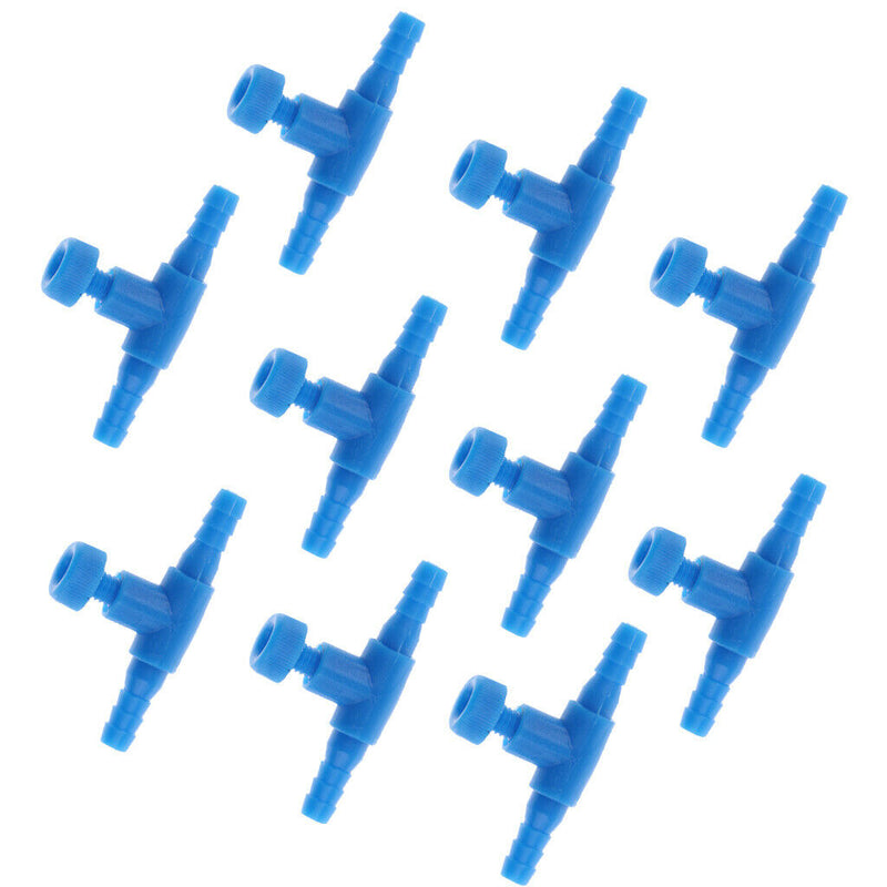 20 Pcs Air Line Connector Aquarium Fish Tank Valve Pump Tube Fittings