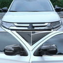 Carbon Fiber ABS Car Side Door Rearview Mirror Cover Trim Moldings for Mits