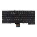 US Layout Replacement Laptop Keyboard Glossy Black Frame for DELL Latitude 12