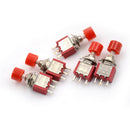 5x 3pin Momentary Red Push Button Toggle Switch PS-102 DS612 1NO 1NC ã€LJ