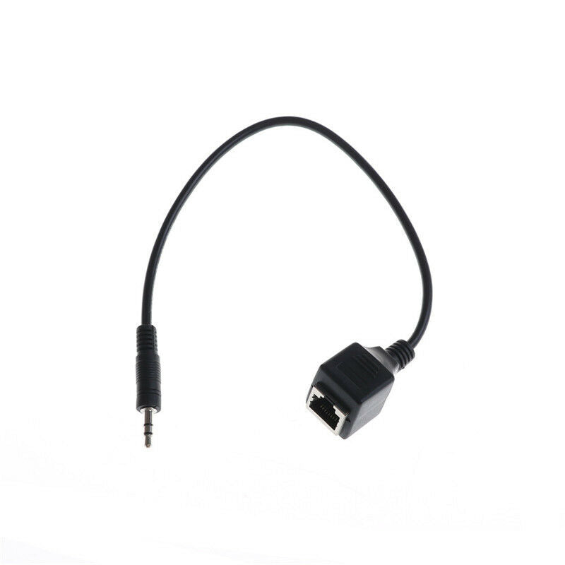 3.5mm 1/8" Male Jack TRS Audio Cable To RJ45 Socket Ethernet Adapter Wire JR