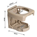 Car Folding Drink Holder Can Cup Mugs Stand Portable Waterproof Beige