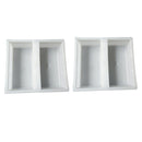 2pcs Driveway Paving Brick Patio Concrete Slabs Path Garden Walk Maker Mould