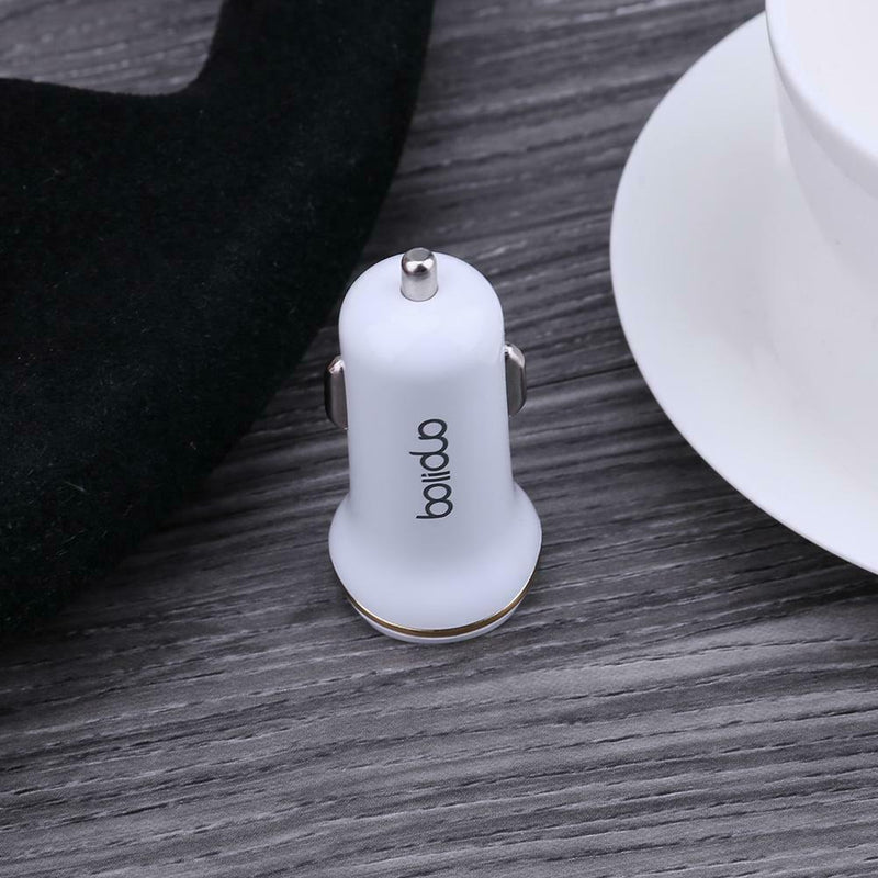 5V 2.4A/1.0A Dual USB Fast Charging Smart Car Charger for Phone Tablet