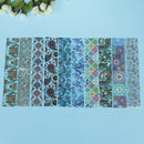 10pcs/set Colorful Holographic Starry Transfer Nail Stickers Flower Nail Foil ME