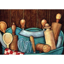 Full Round 5D DIY Diamond Painting Kitchen Supplies Embroidery Kit (LG190) A