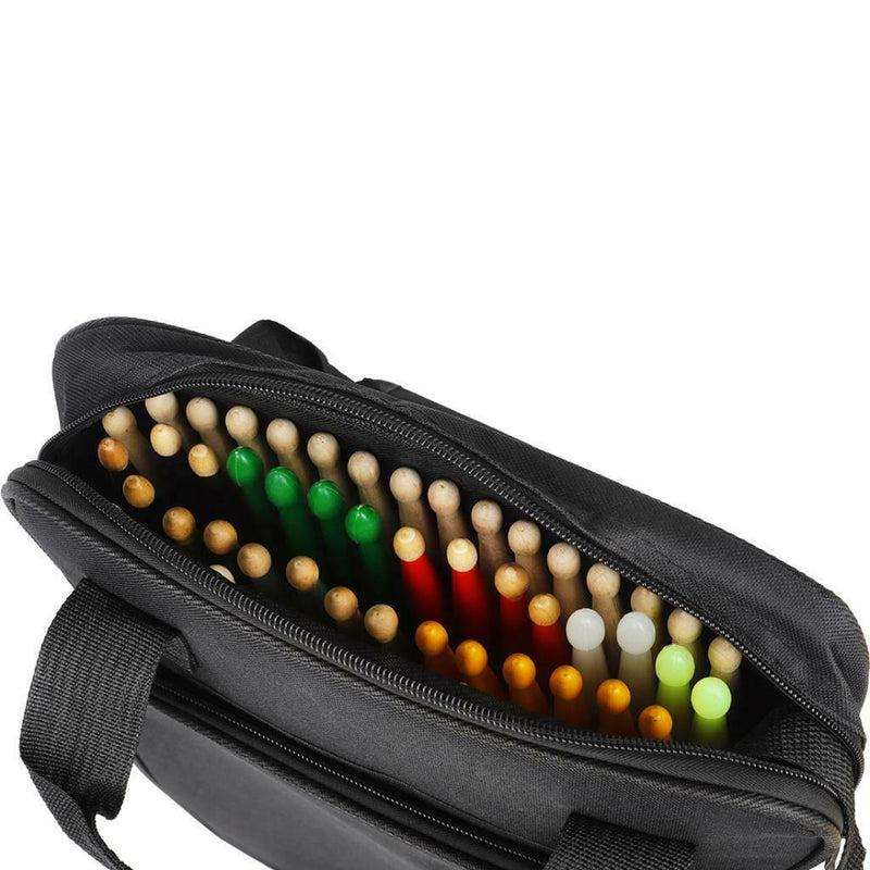 W-55 Black Shoulder Bag Drum Stick Gig Bag Backpack for Drummer Player