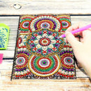 DIY Mandala Special Shaped Diamond Painting 50 Pages A5 Diary Book Notebook