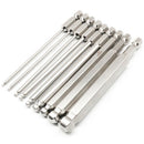9Pcs S2 Steel Magnetic Hexagon 100Mm Length Ball Head Hex Driver Bit Set Ma