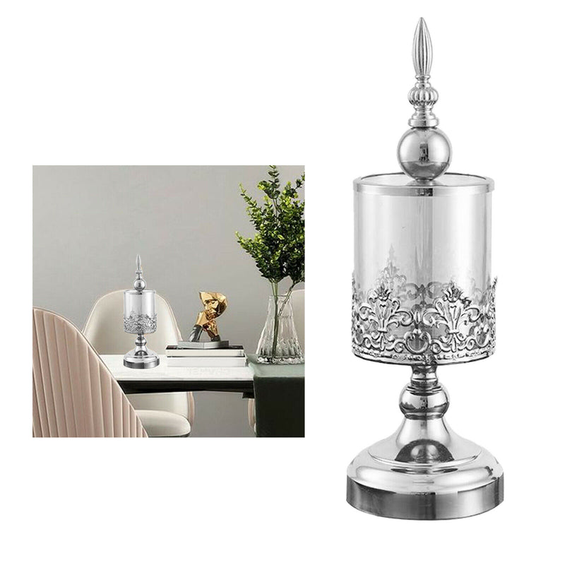 Luxury Candlestick Pillar Candle Holder Metal Wedding Dinner Home Decoration