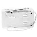 Portable Mini Am Fm Radio Stereo Speaker Support Sd/Tf Card With Usb(White) P5H7
