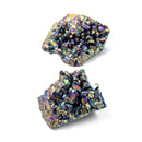 Natural Quartz Crystal Rainbow Titanium Cluster Mineral Specimen Healing Stone *