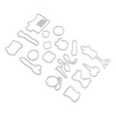 Sewing Cut Button Pin Coil Scrapbook Stamp DIY Cutting Die Stencil Craft