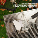 Portable BBQ Grill Brush Solid Barbecue Grilling Scraper Gas Outdoor Camping