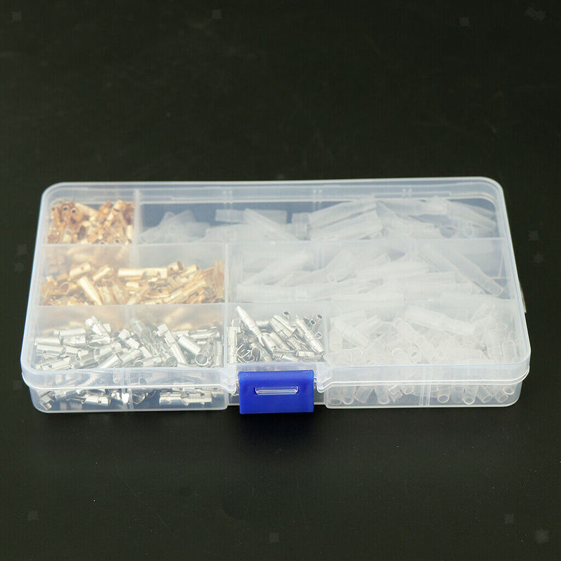 100 Set Premium 4mm Male and Female Bullet Terminals Wire Connector Cover