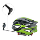 Bicycle Cycling Helmet Mounted Rear View Mirror 360Â° Rotatable Flat Mirror
