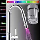 Seven Color Change LED Light Water Tap Faucet Head Shower for Kitchen Bathroom ~