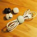 4 Pieces Earphone Holder Winder Cable Organizer Wrap Manage Rubber Material