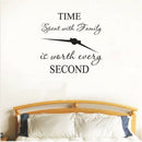 1X time spent with family is worth every second art wall stickers home decals JR