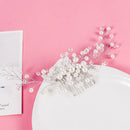 Pearls Crystal Hair Comb Clips Pins Wedding Bridal Hair Accessories Headpiece