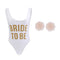 Swimwear One-Piece Wedding Bridal Party M Silicone Nipple Covers