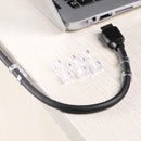 20pcs Cable Clip Wire Organizer Ties Fixer Fastener Holder Work Desktop Clamp AU