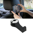 Portable Auto Car Seat Back Hook with Phone Holder Clips Organizer for Bag