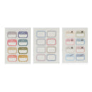 6sheets/Pack self adhesive sticky label writable name stickers Blank label Bar3c