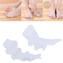 1pair Soft Silicone Protective Straightener Pedicure Overlapping Toe Separator