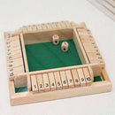 4 Players Digital Puzzle Board Game Shut The Box Game Set Number Drinking G