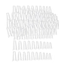 500 C Curve Shape False Nails Nail Tips forManicure Decor - 10 Sizes Clear