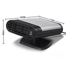150W DC 12V Vehicle Heater Portable Car Heating Cooling Thermostat (Grey) A