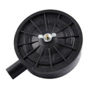 1/2" PT Male Thread Black Plastic 10cm Dia Filter Silencer for Air Compress