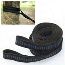 2X Heavy Duty Hammock Swing Tree Hanging Straps Rope Belt Carabiner Fitting R1V9