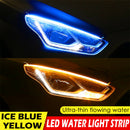 2x Car Daytime Running Lights Flexible LED Strip Turn Signal Lights (45cm) A