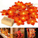 Christmas Maple Leaves Garland LED Fairy String Light (Black 4m 40 LED) A