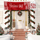 Christmas Banner Porch Decoration Background Cloth Festival Shop Supplies