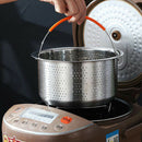 Stainless Steel Steamer Basket Rice Pressure Cooker Fruit Cleaning Drainer A