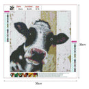 5D DIY Full Drill Diamond Painting Cow Cross Stitch Embroidery Mosaic Kit Decor